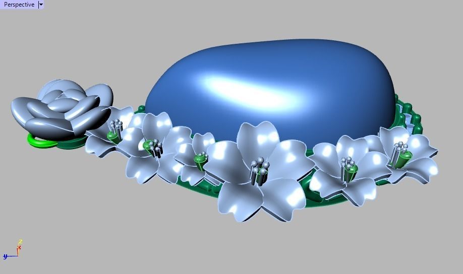rose pendant 3D print model_28