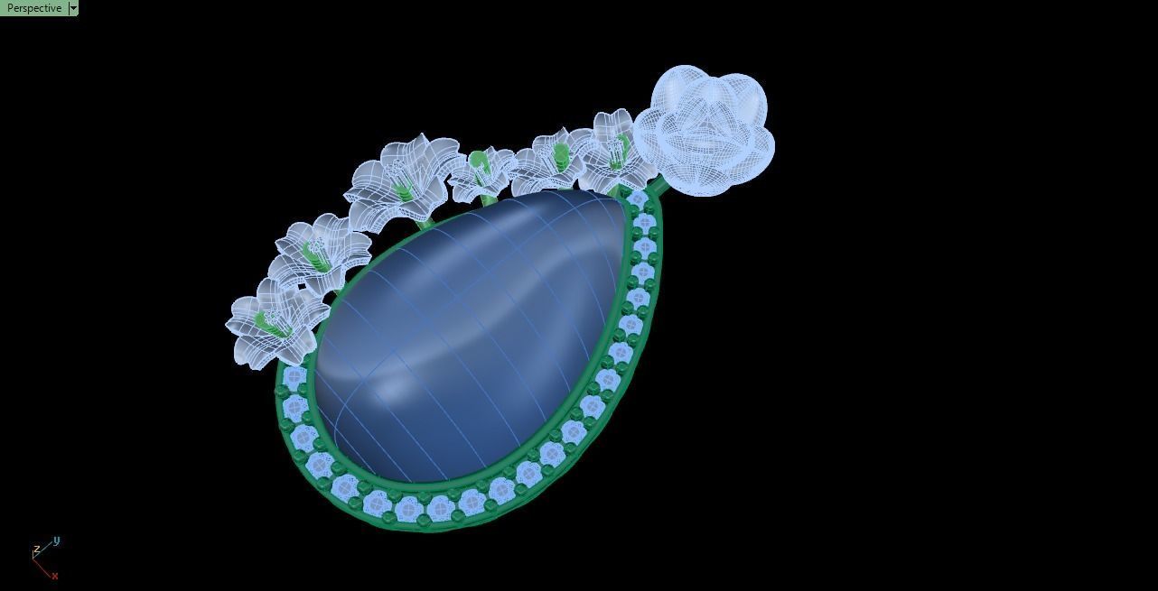 rose pendant 3D print model_49