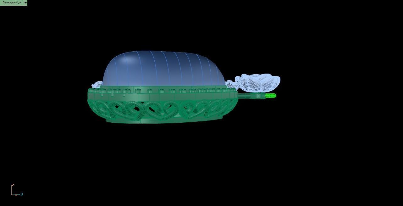 rose pendant 3D print model_48