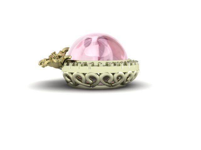 rose pendant 3D print model_36