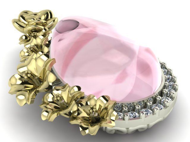 rose pendant 3D print model_37