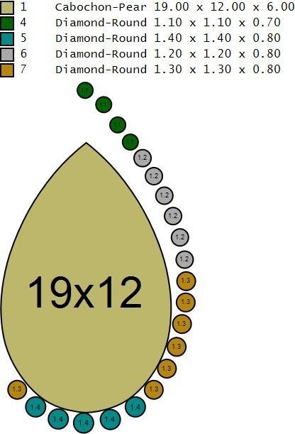 rose pendant 3D print model_9