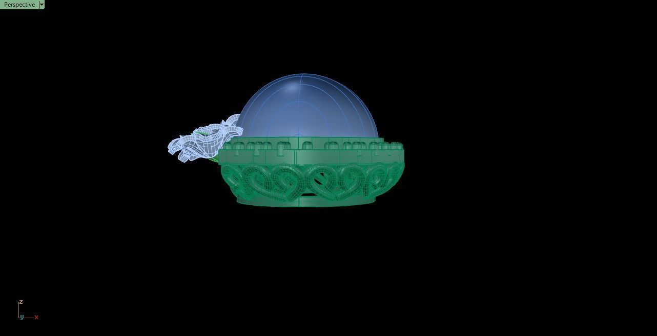 rose pendant 3D print model_43