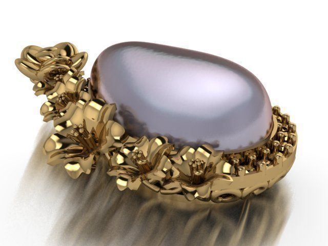 rose pendant 3D print model_17