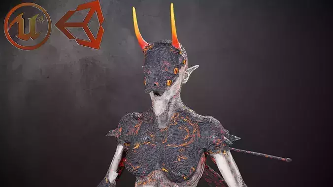 Elliel demon with horns