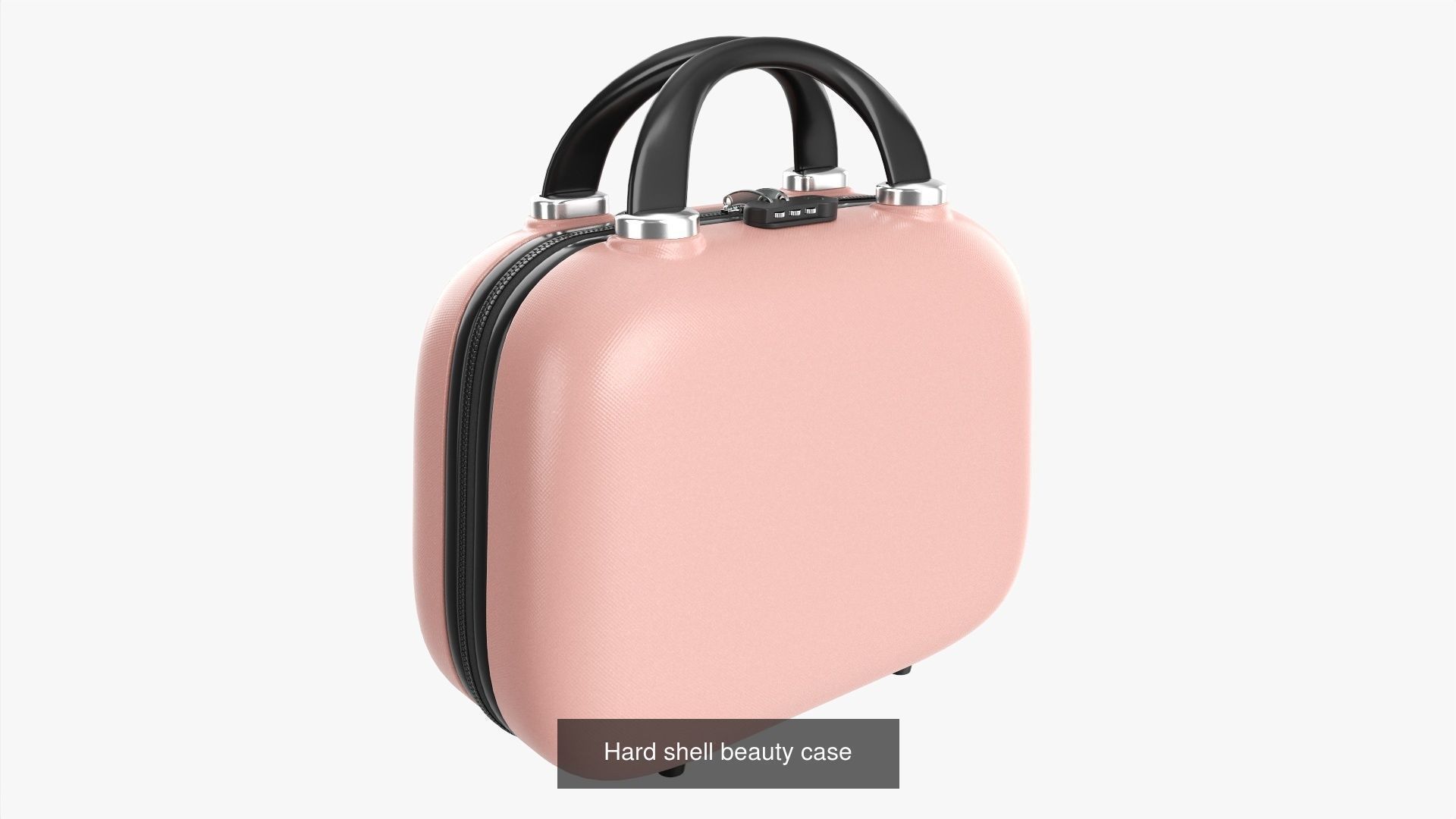 Suitcase hard-shell on wheels 3D Model Collection_1