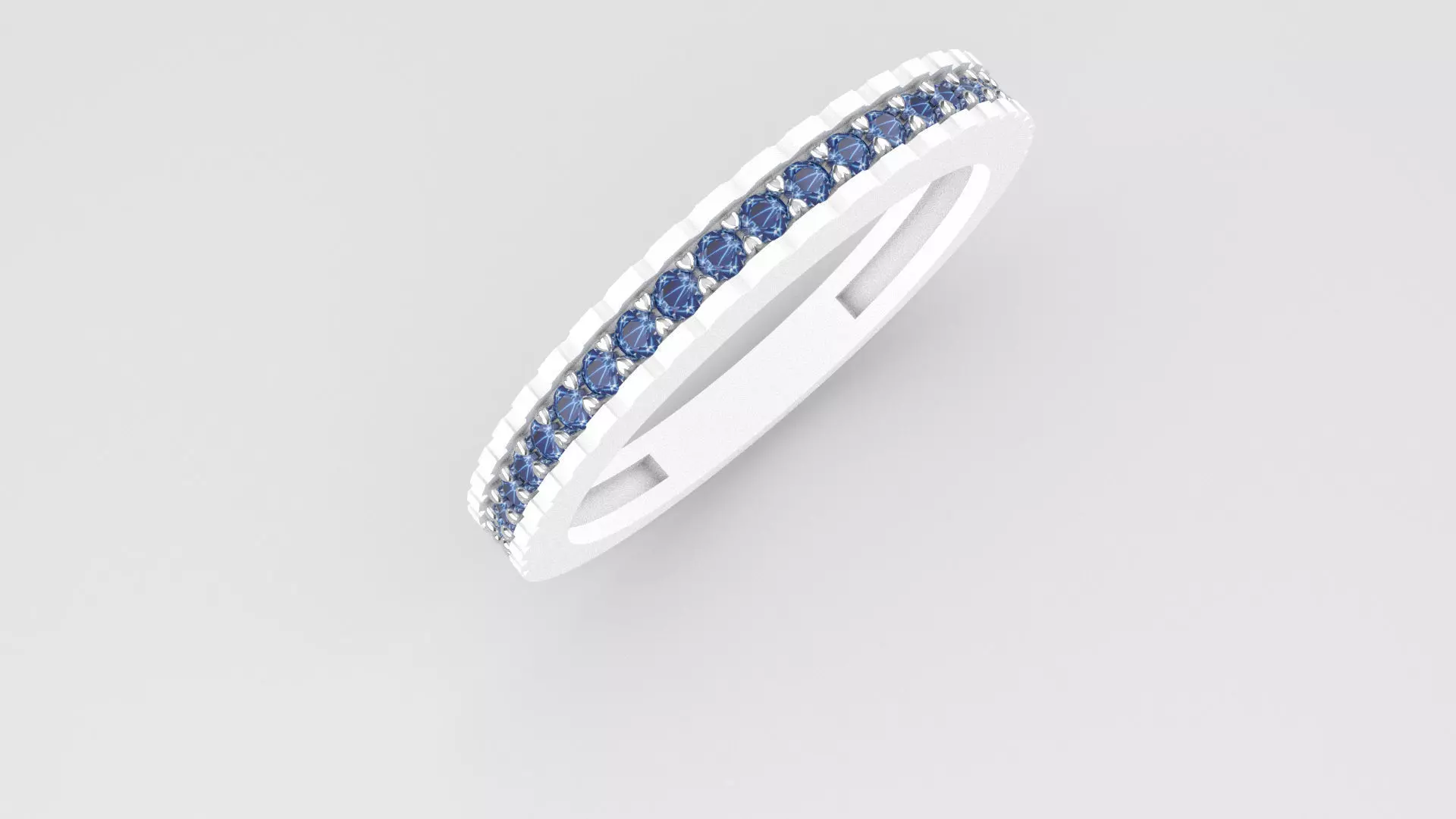 anulus sapphire eternity ring 3D print model