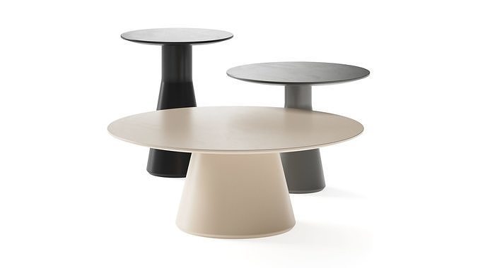 Andreu World Reverse Occasional Coffee Tables 3D model