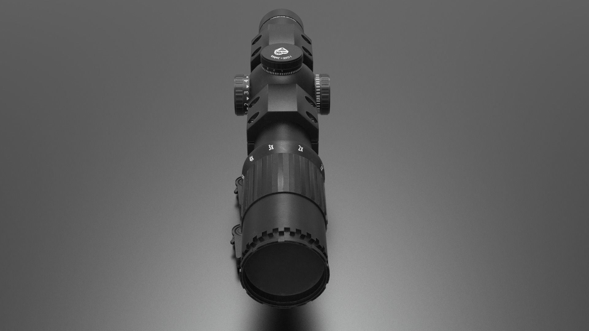 Leupold Mark 6 LPVO Low-poly 3D model_7