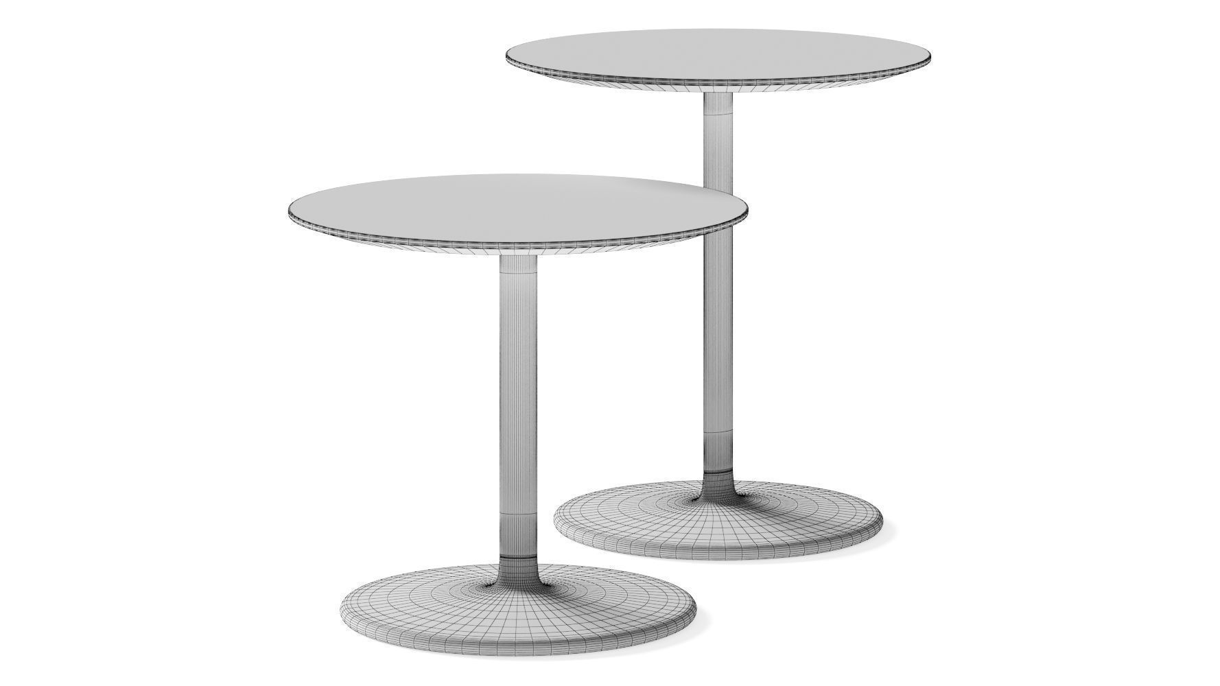 Andreu World Dual Occasional Coffee Tables 3D model_1