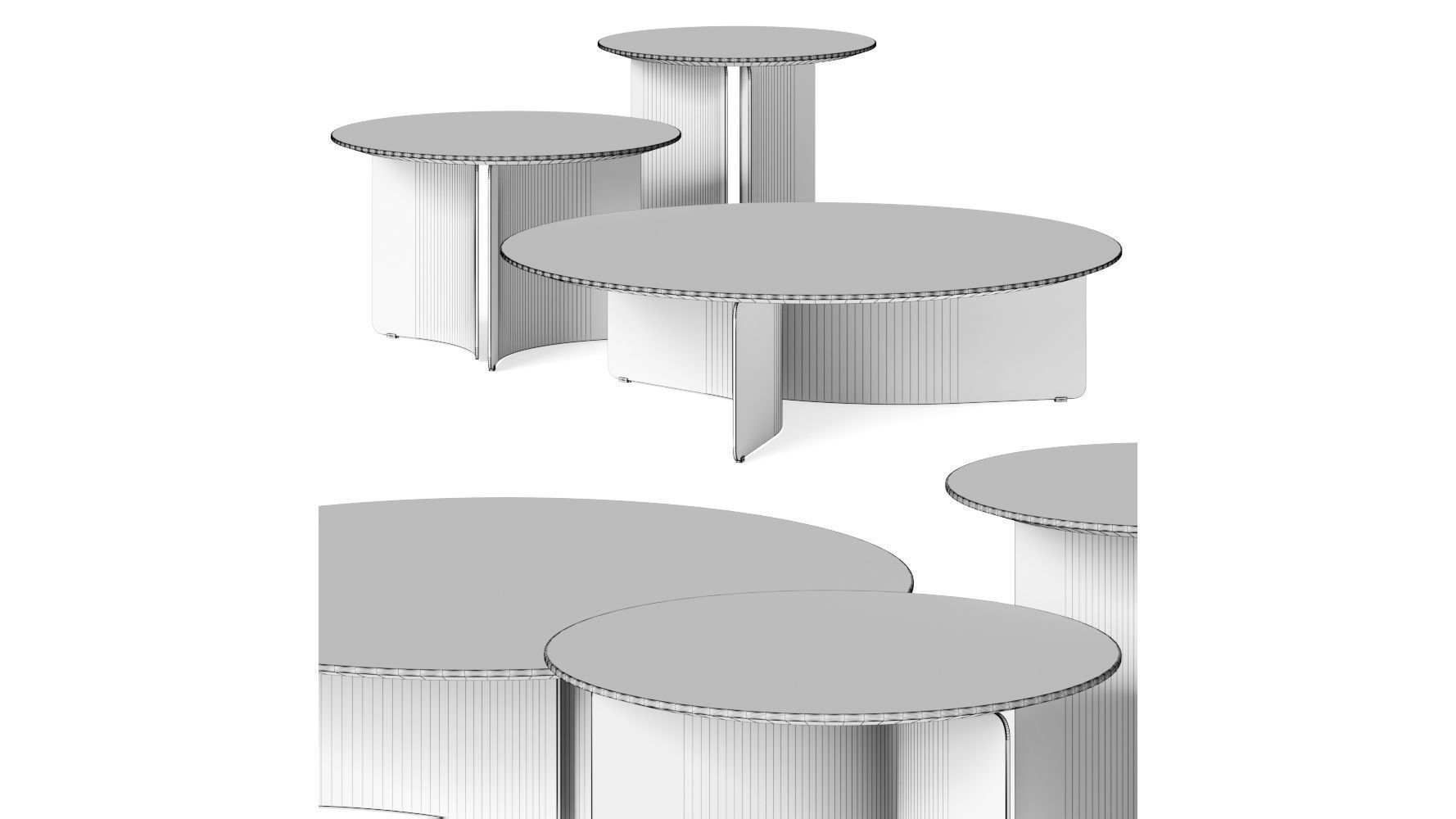 Marelli Wave Coffee Tables 3D model_2