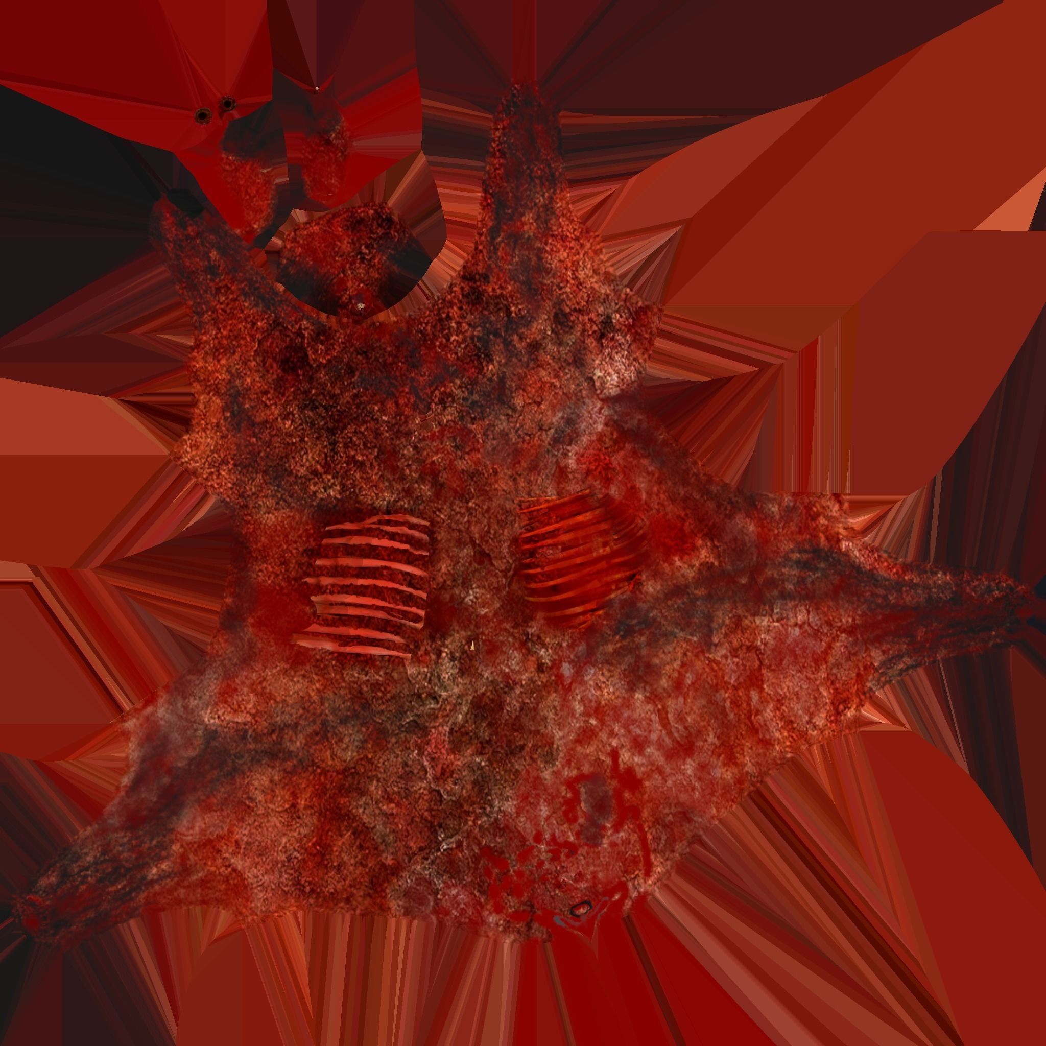 Hound Hell PBR texture Low-poly 3D model_6