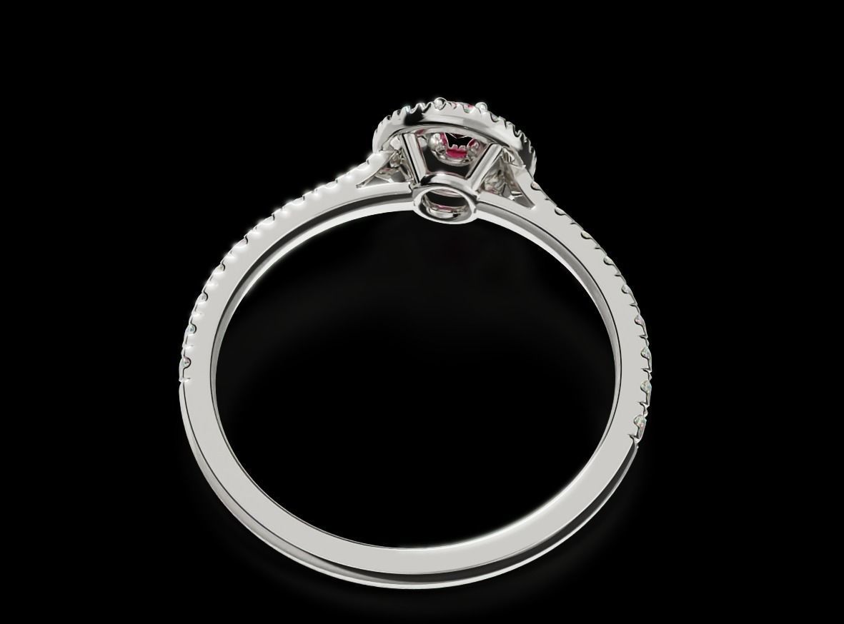 Engagement diamond ring 686 3D print model_12