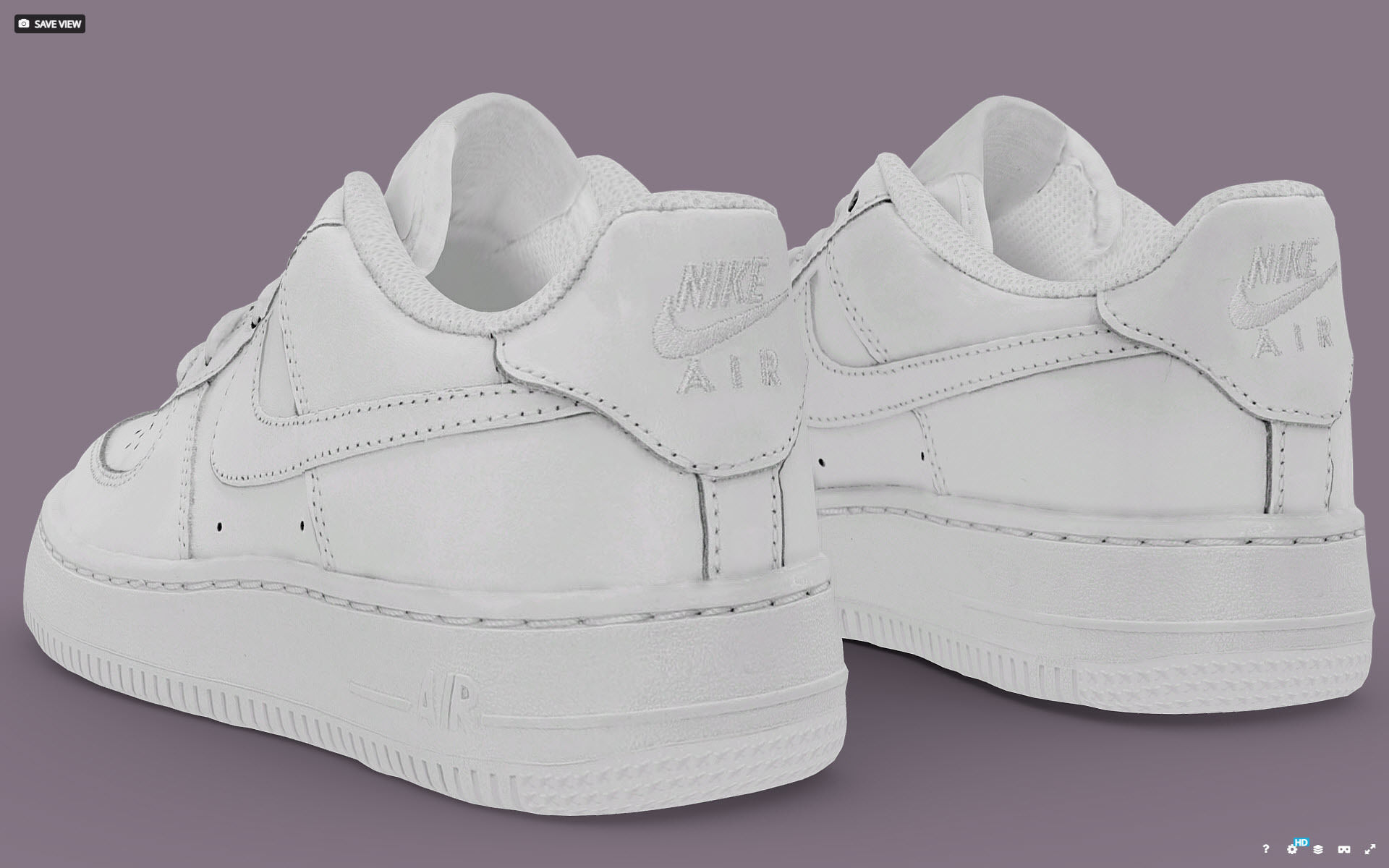Nike Air Force 1 one Low Nike 3D model 3D model_7