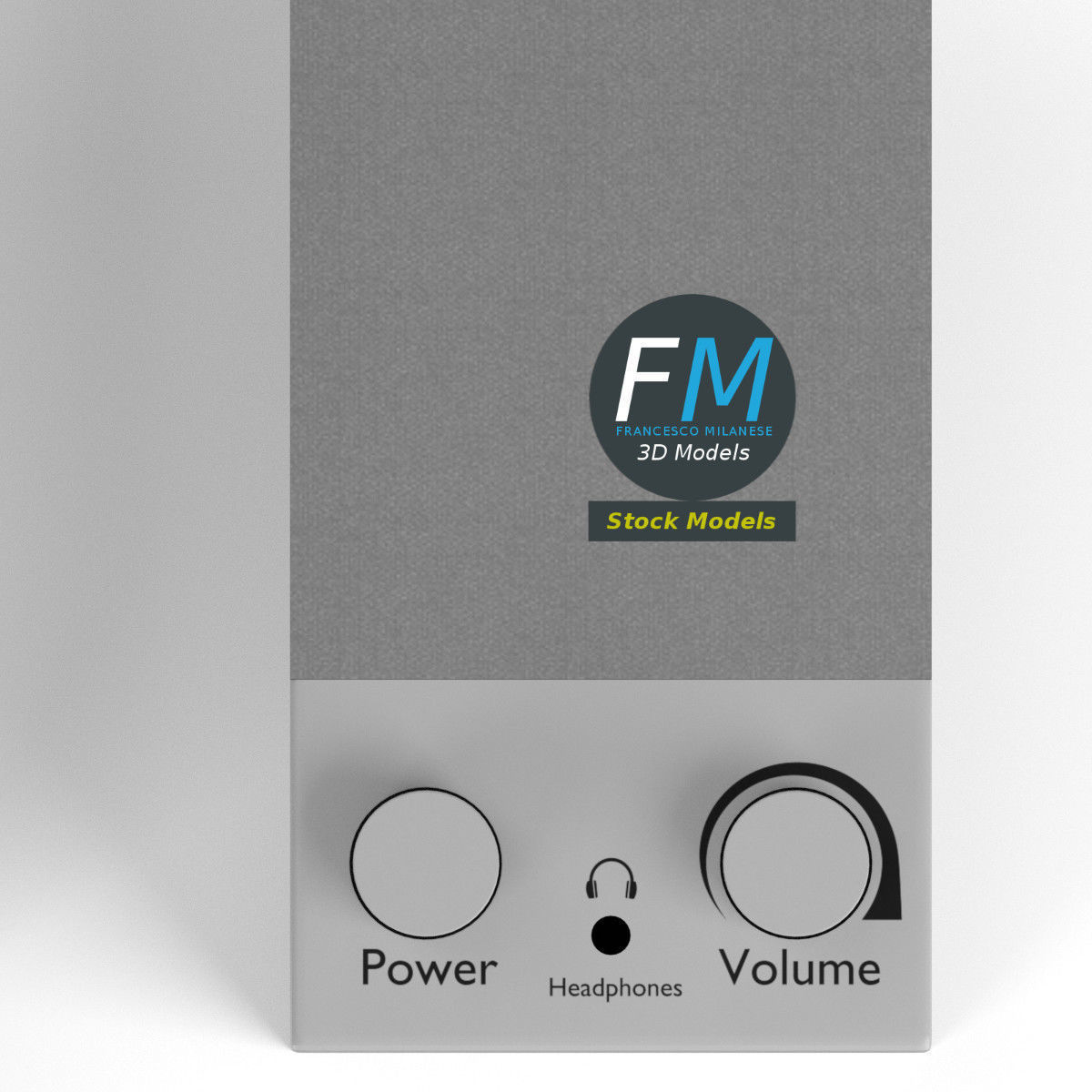 PC speakers 2 3D model_6