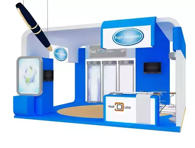  Booth Exhibition Stand a595a