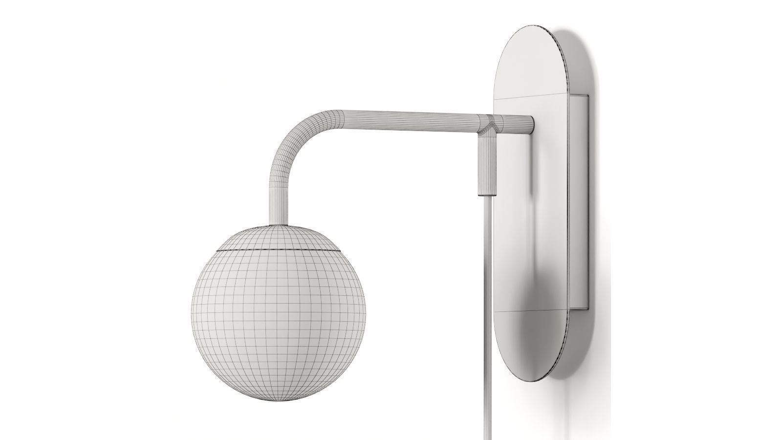 Lucande Rama Wall Lamp 3D model_2