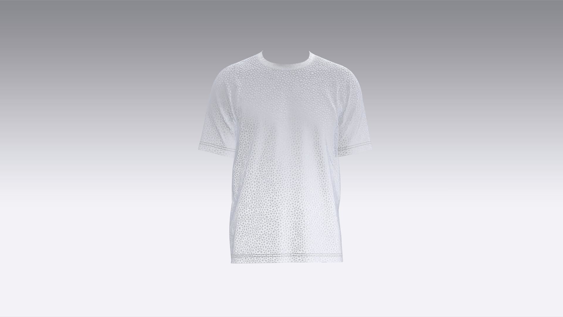 T Shirt short sleeve 3D model_10