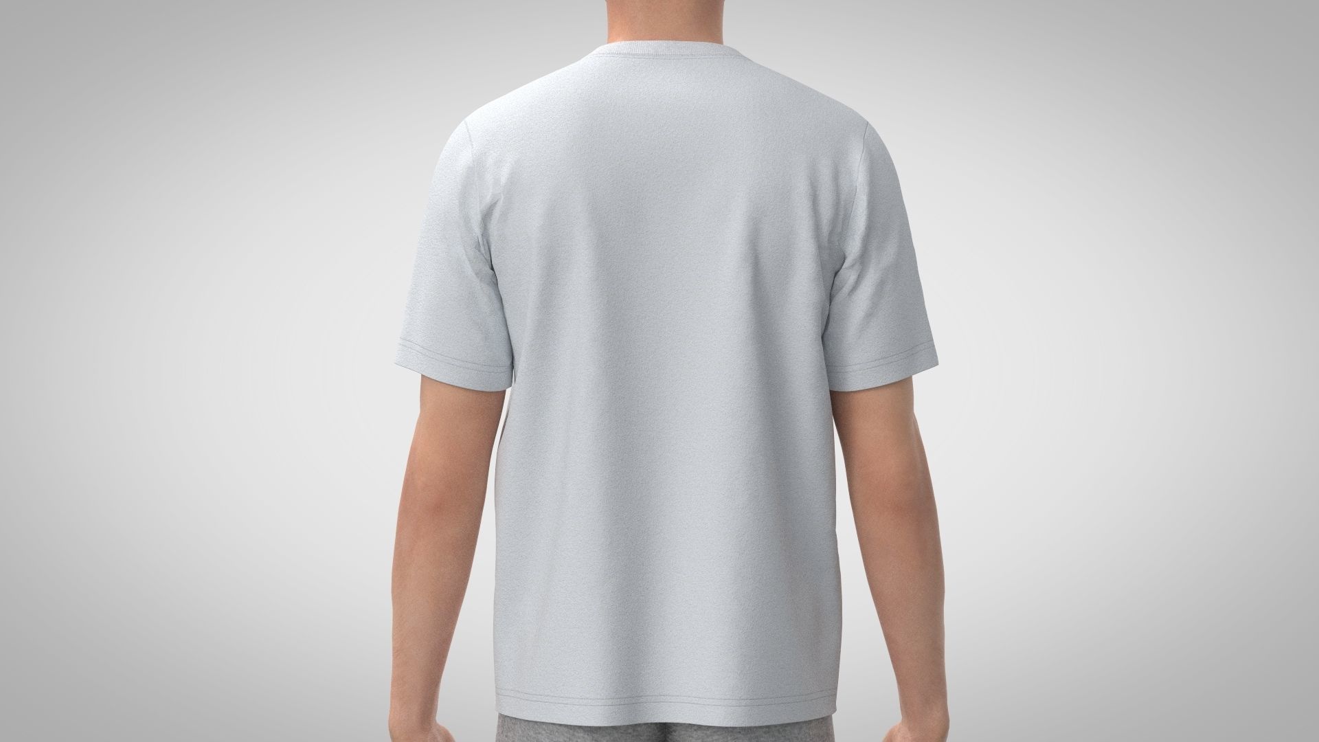 T Shirt short sleeve 3D model_5
