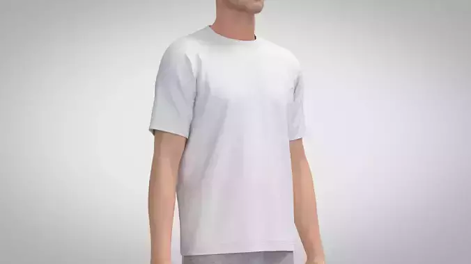 T Shirt short sleeve 3D model