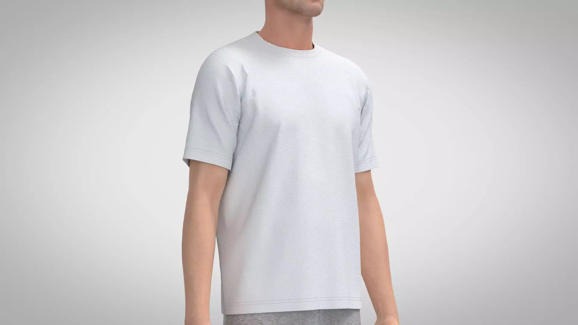T Shirt short sleeve 3D model_0