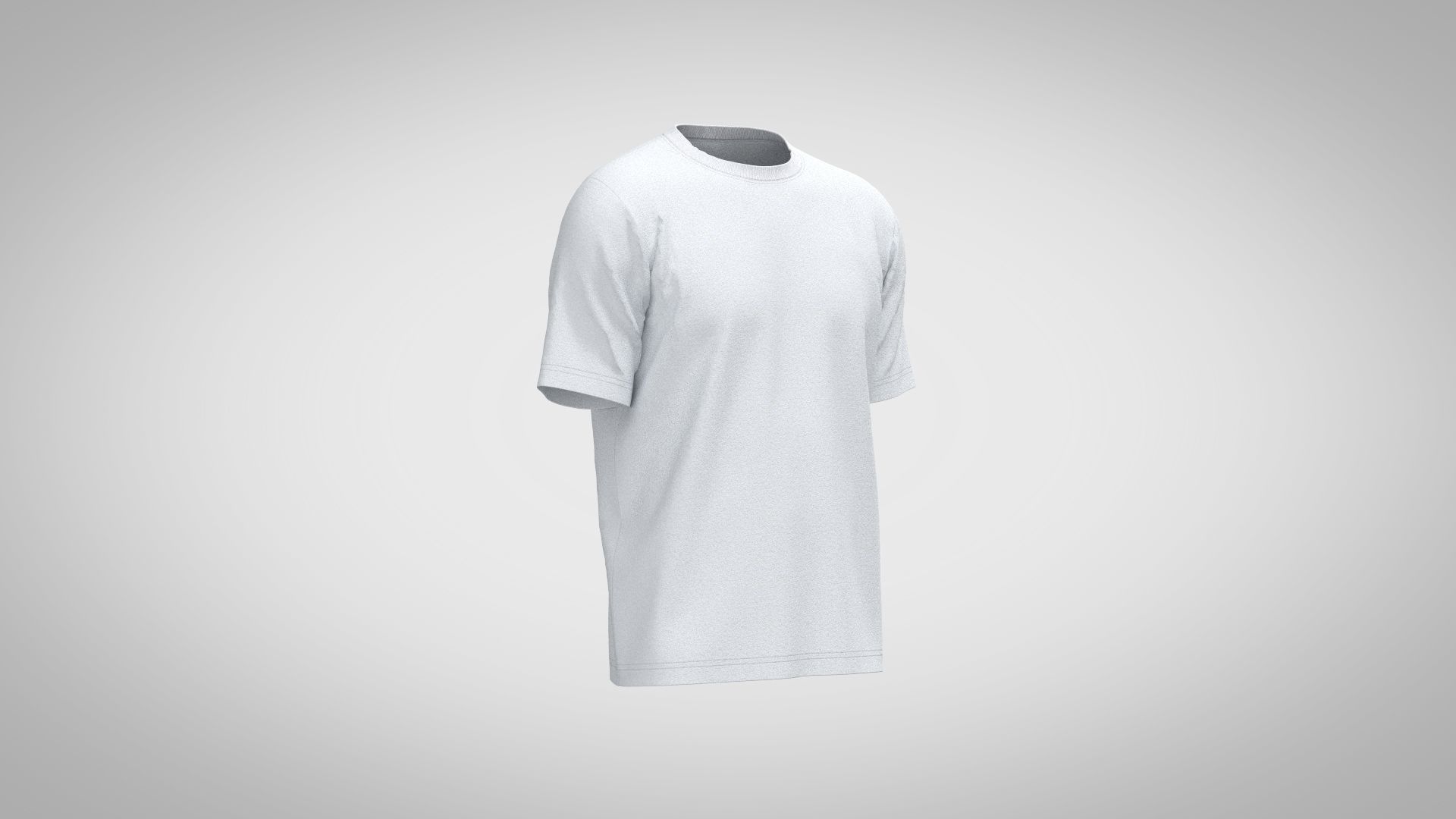 T Shirt short sleeve 3D model_6