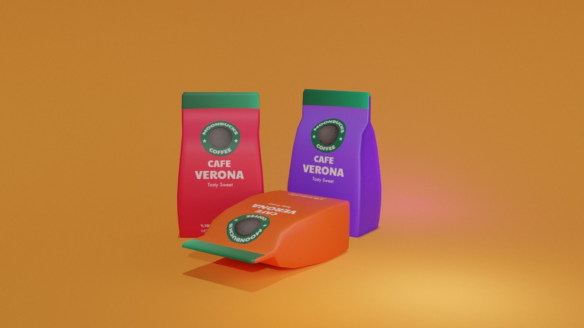 Coffee Shop Package  Low-poly 3D model_5