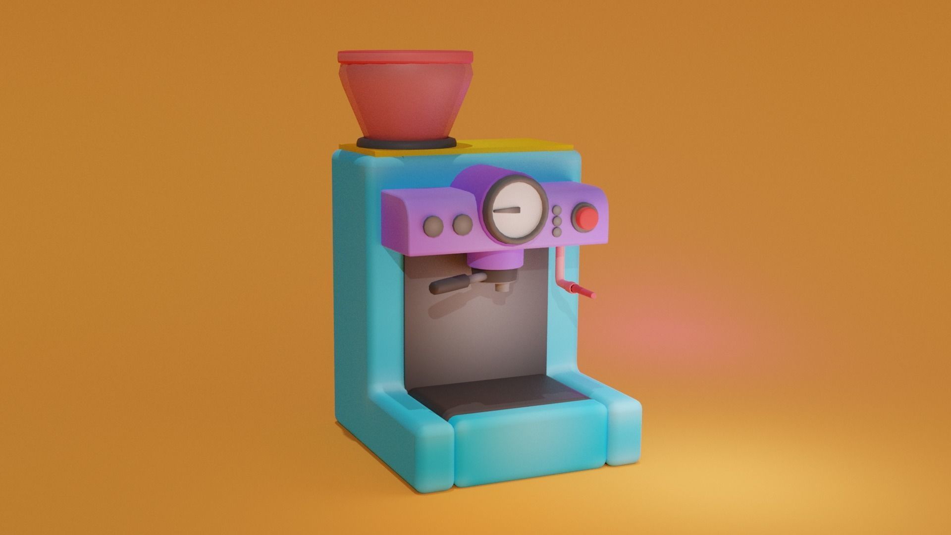 Coffee Shop Package  Low-poly 3D model_3