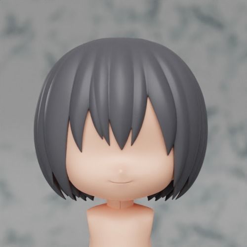 NENDOROID BOB HAIRSTYLE MANTA ARMIN 3D print model_2