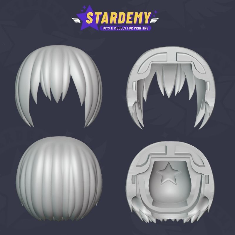 NENDOROID BOB HAIRSTYLE MANTA ARMIN 3D print model_1