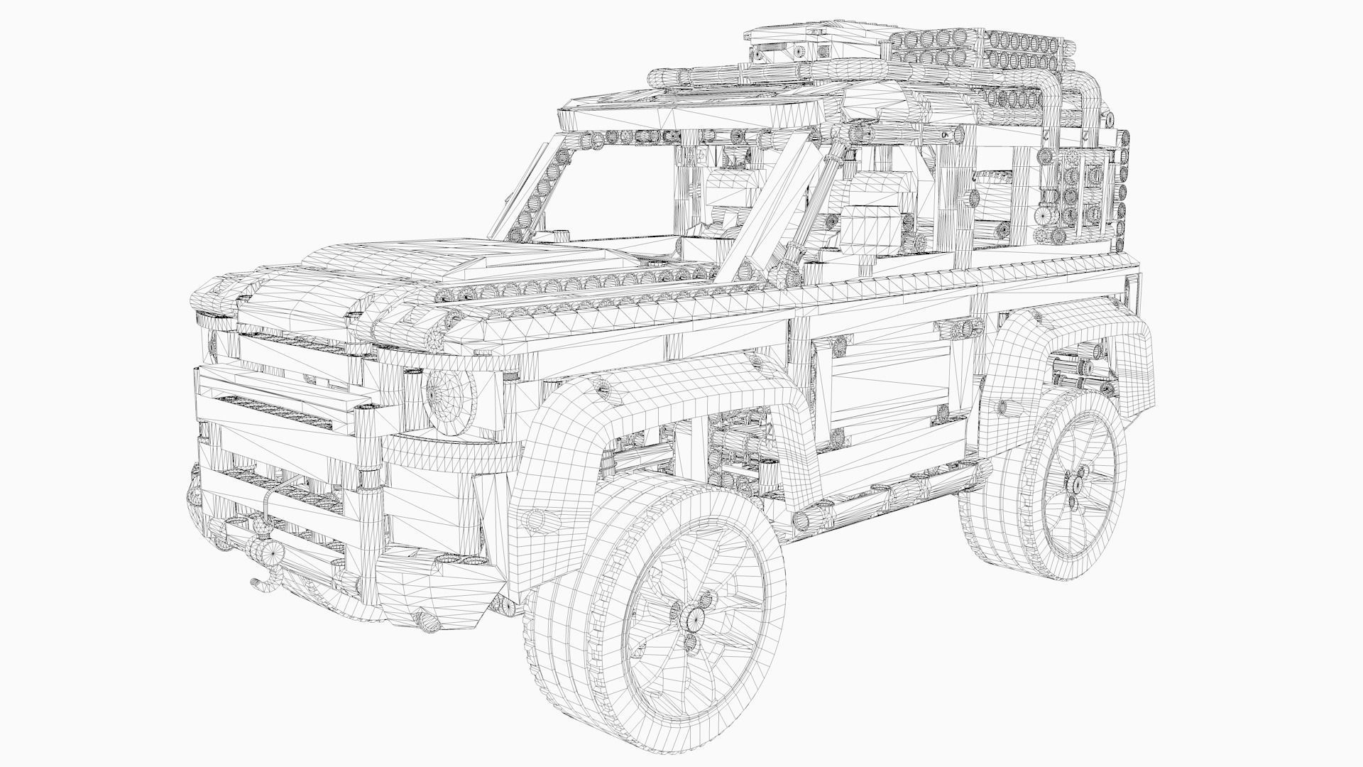 LEGO Jeep 4x4  3D model_5