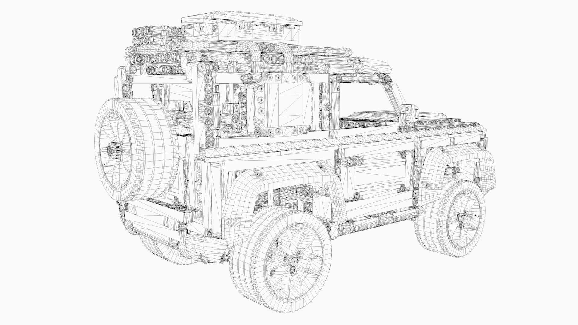 LEGO Jeep 4x4  3D model_8