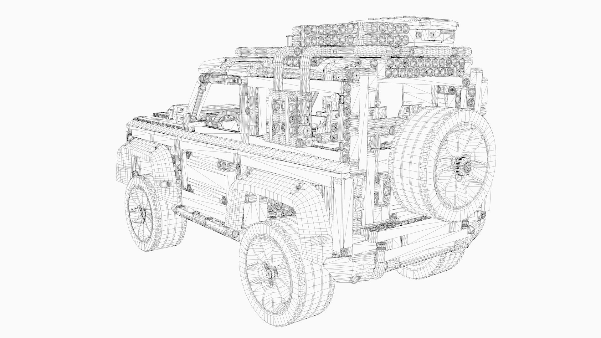 LEGO Jeep 4x4  3D model_7