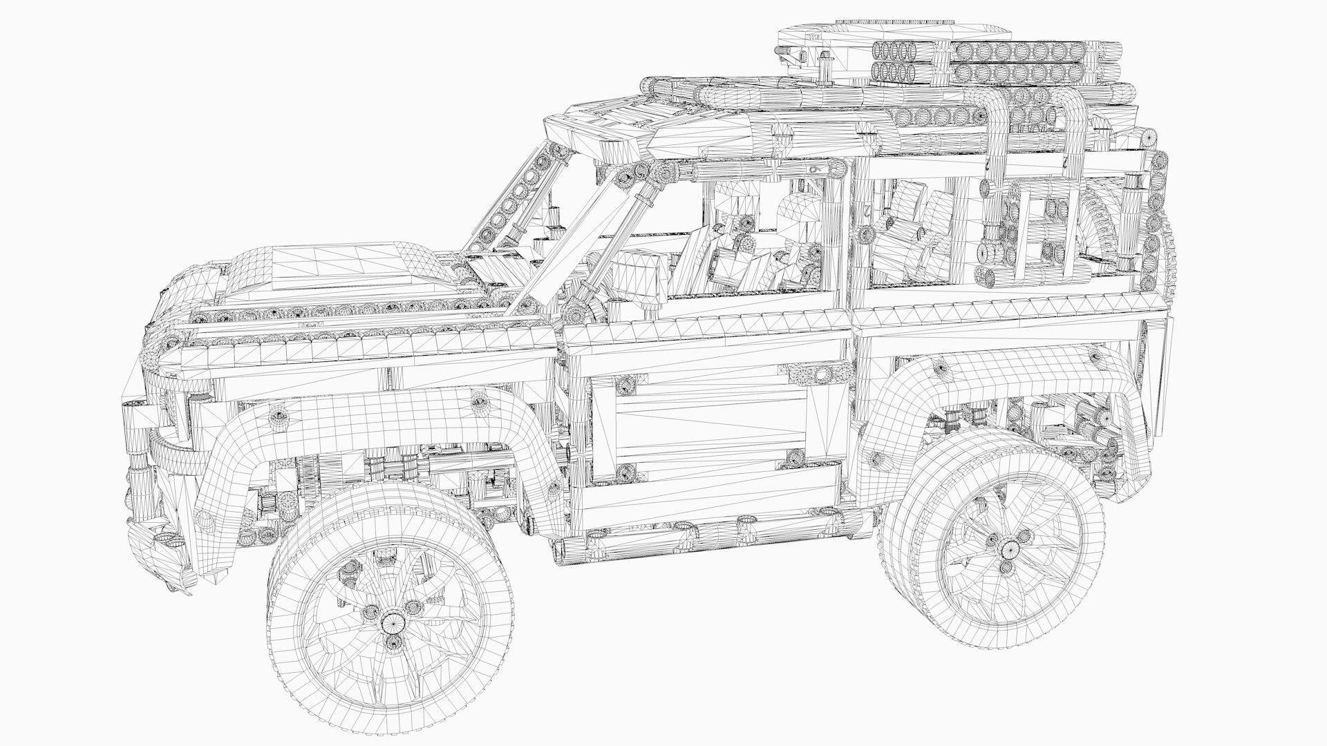 LEGO Jeep 4x4  3D model_6