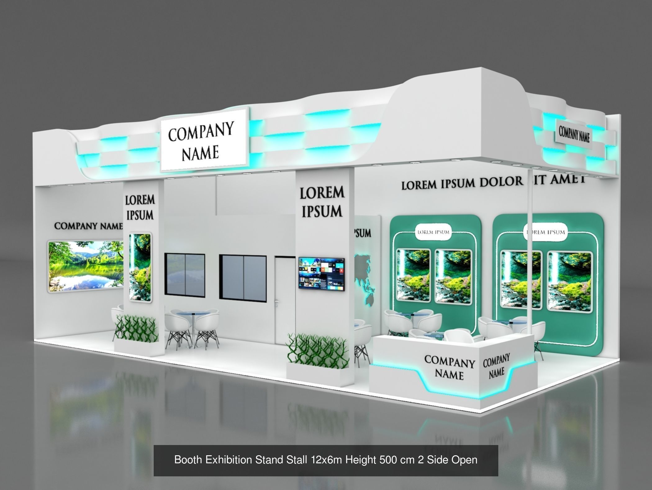 10 Exhibition Stand Stall Booth 3D model 3D Model Collection _10