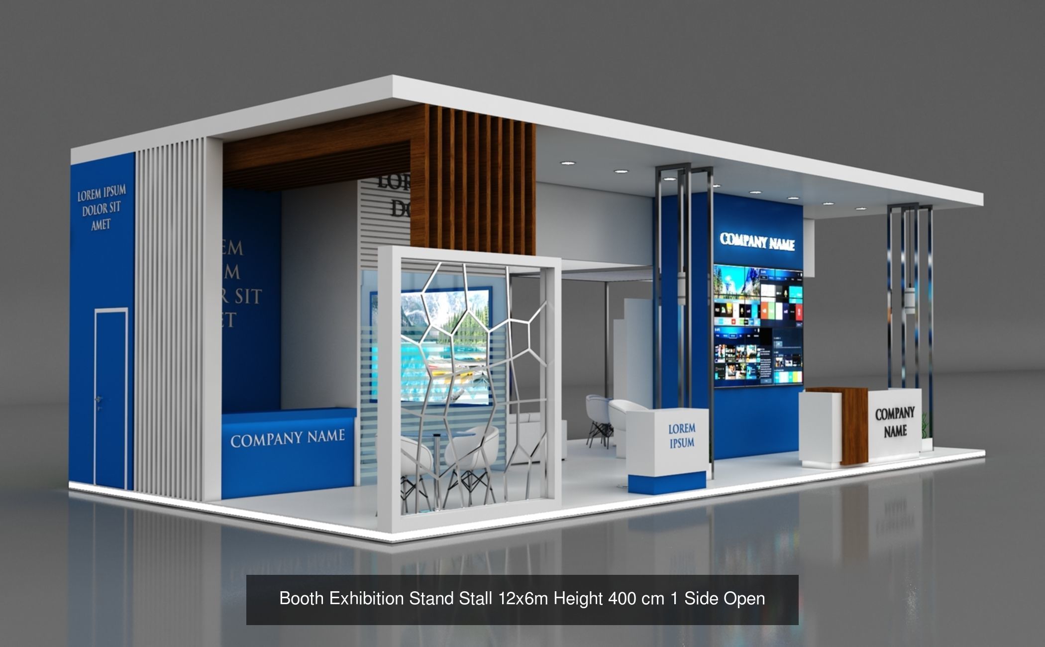 10 Exhibition Stand Stall Booth 3D model 3D Model Collection _2