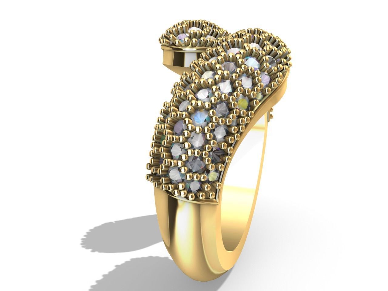 pave bypass ring stl verified  3D print model_11