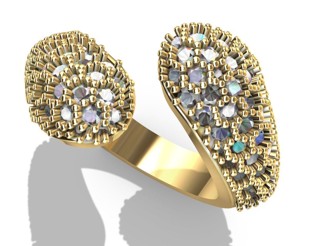 pave bypass ring stl verified  3D print model_13