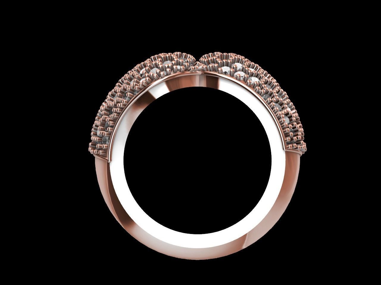 pave bypass ring stl verified  3D print model_7