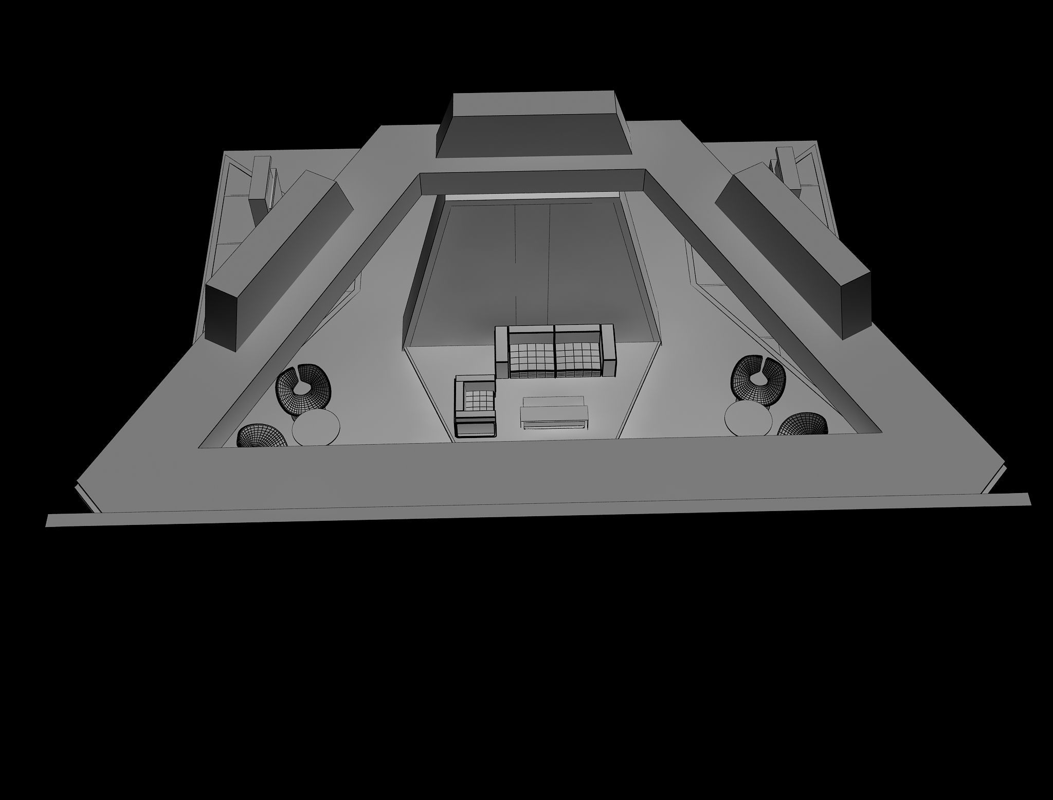 Booth Exhibition Stand a597b 3D model_13