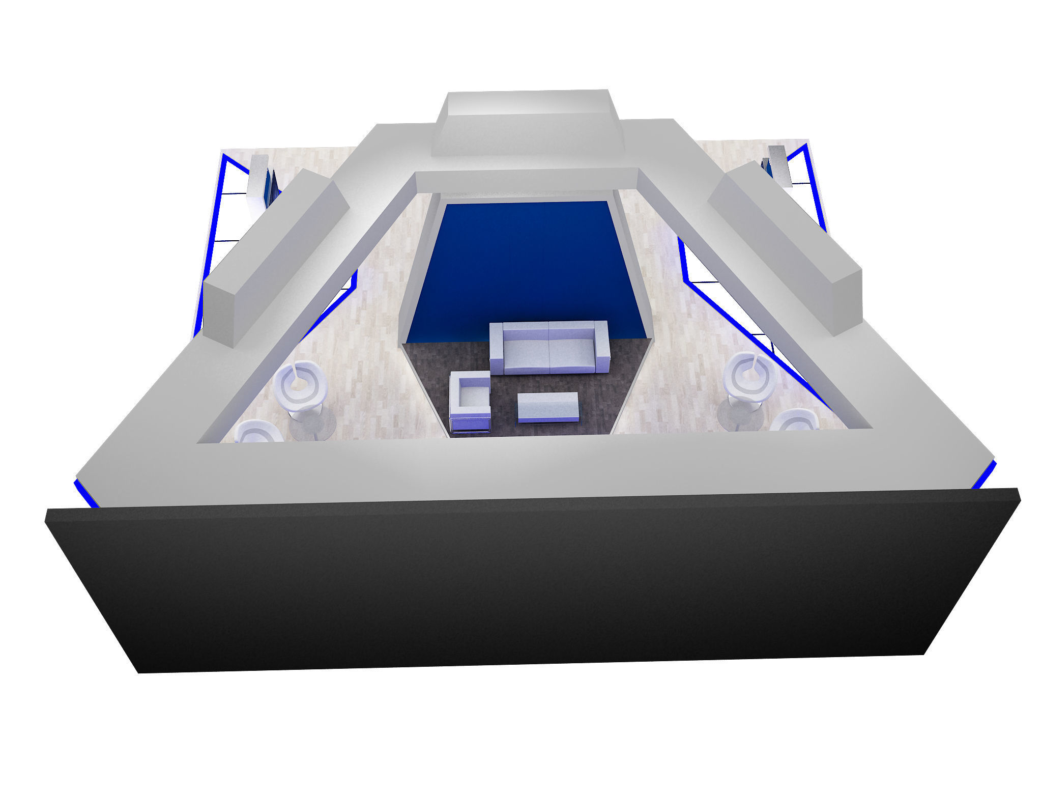 Booth Exhibition Stand a597b 3D model_12