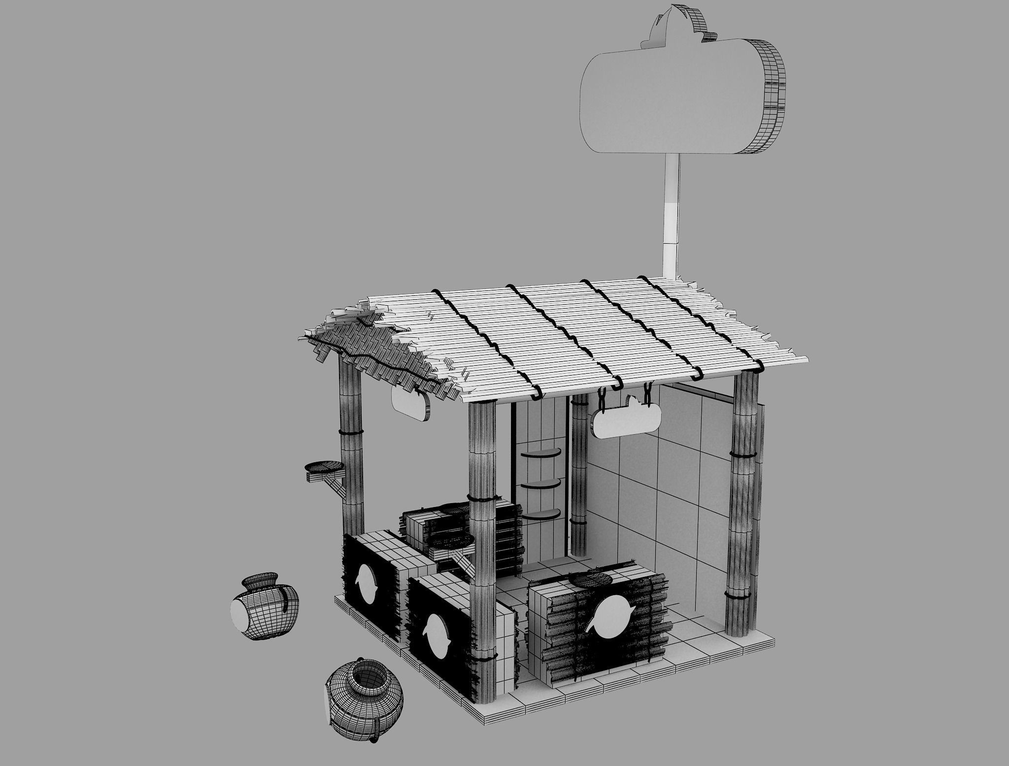 Booth Exhibition Stand a597c 3D model_3