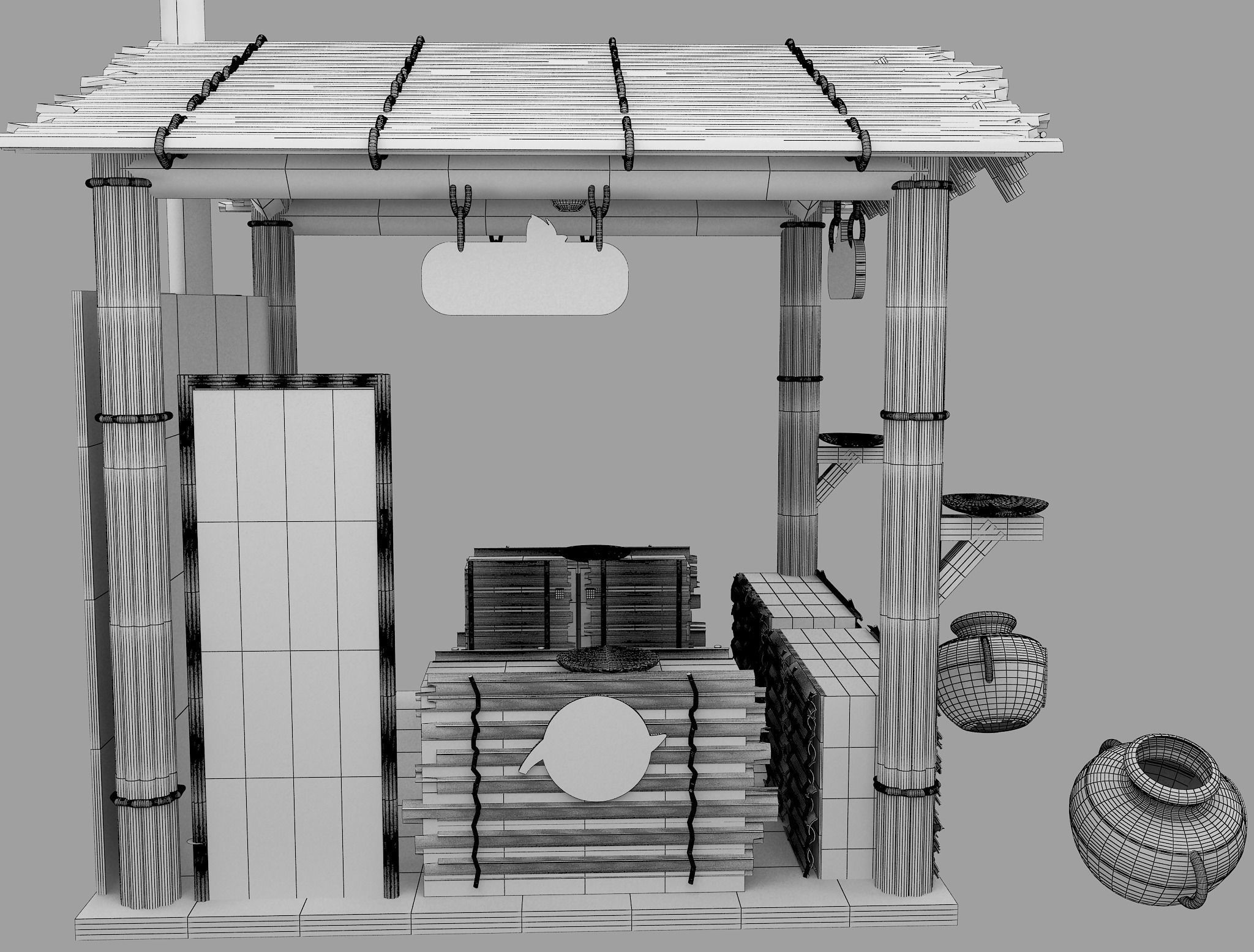 Booth Exhibition Stand a597c 3D model_11