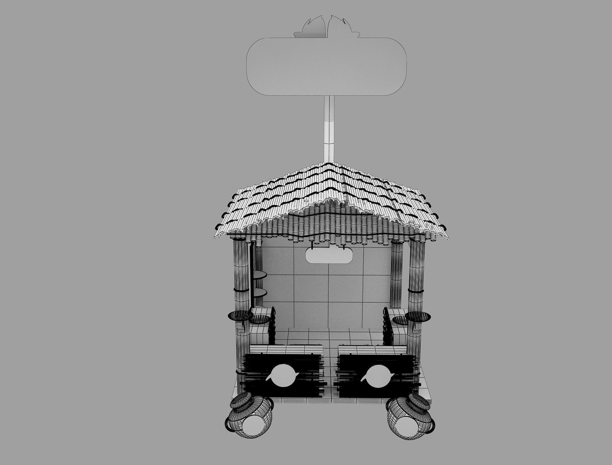 Booth Exhibition Stand a597c 3D model_7