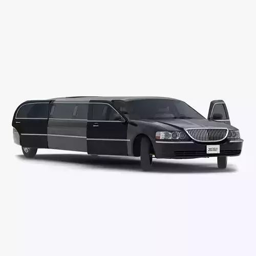 Generic Limousine Black Rigged