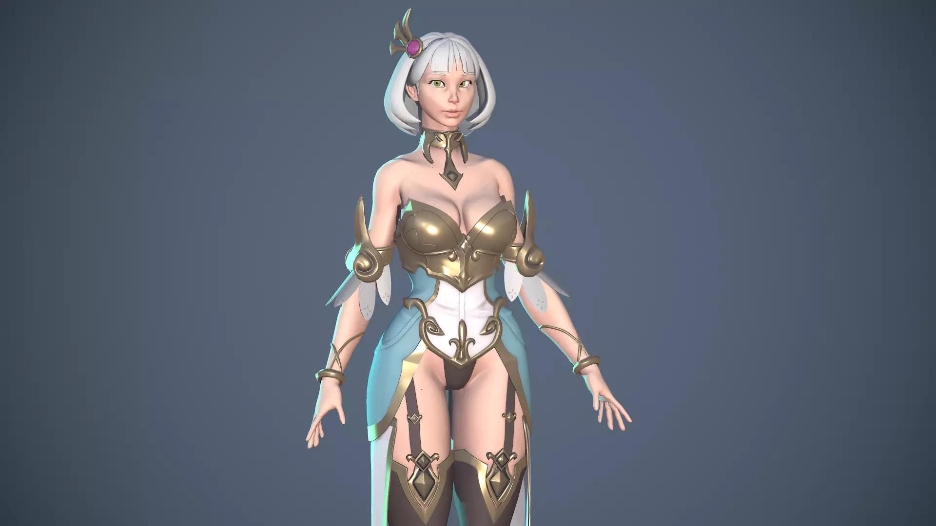 Fantasy Woman Free low-poly 3D model