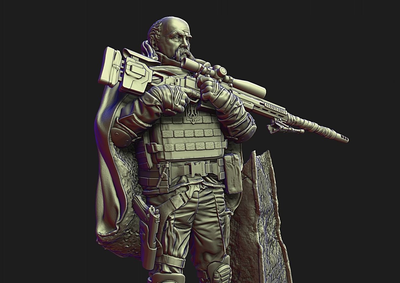 Knight of Ukraine 3D print model_3