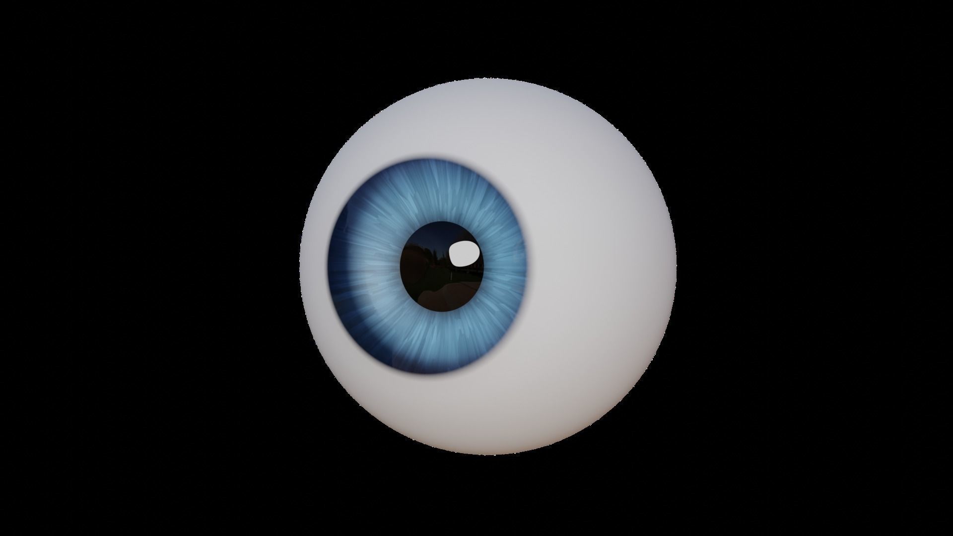 Disney style Eye 3D model_1