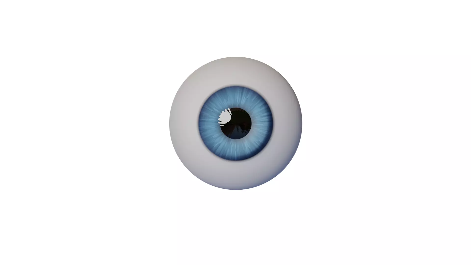 Disney style Eye 3D model_0
