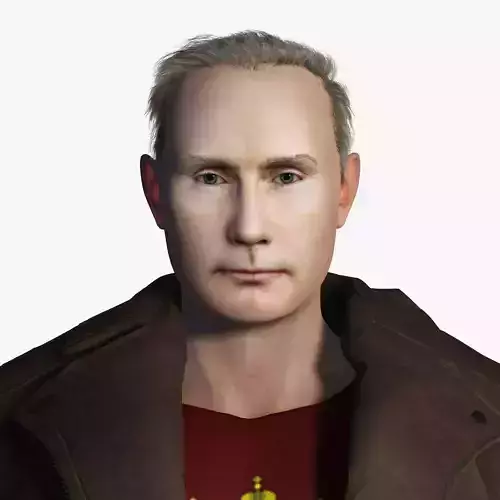 Vladimir Putin 3D Rigged model ready for animation